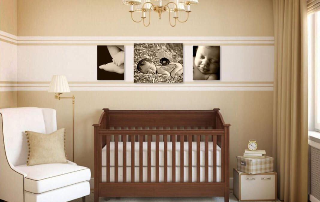 Best newborn photographer | Tysons Corner VA | Professional pictures | Sepia Wall Art Collection