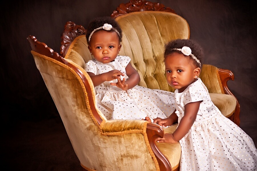 Watch out, Daddy! Twin Girls, Kennedy & McKenzie