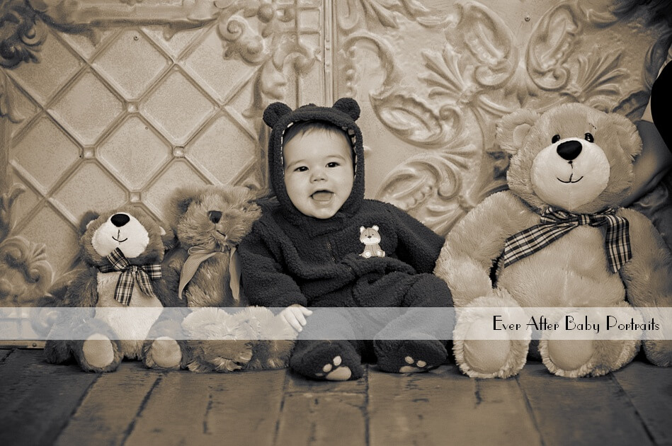 Baby Portrait Session Tips: Yes, you can bring the Teddy Bear! | Northern VA Baby Photography